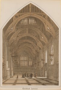 Interieur van de Guildhall, Londen door English School