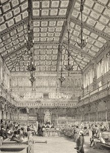 Interieur van het Lagerhuis, uit 