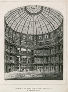 Interieur van de Nieuwe Kolenbeurs, Thames Street door English School