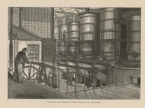 Interieur van de distilleerderij van Nicholson door English School