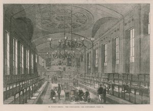Interieur van het klaslokaal in St. Pauls School door English School