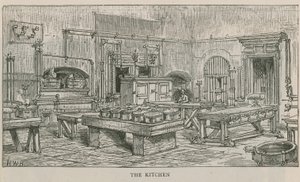 Interieur van de keuken van Chelsea Hospital