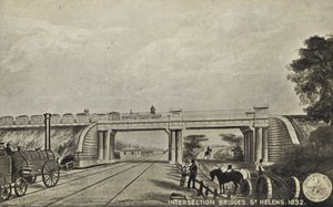 Kruisende bruggen, St Helens, 1832