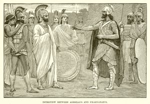 Ontmoeting tussen Agesilaus en Pharnabazus door English School