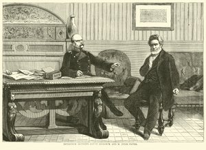 Ontmoeting tussen Graaf Bismarck en M Jules Favre, september 1870 door English School