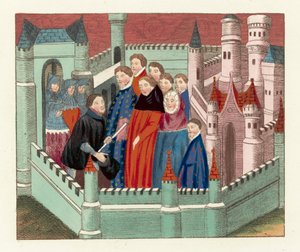 Interview tussen de Hertog van Lancaster en Koning Richard II door English School