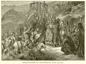 Introductie van het christendom in Rusland door English School