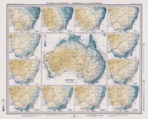 Isobaren en Isohyeten, Australië en Zuidoost-Australië