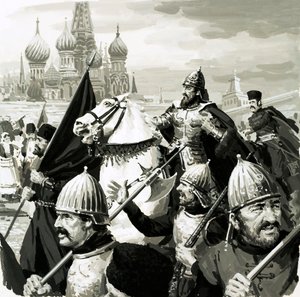 Ivan, Tsaar van Rusland, bewees zijn waarde in de strijd tegen de Tartaren door English School