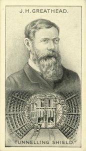 JH Greathead, Tunnelschild (litho) door English School