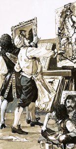 Jacobus de Wet schilderij in Holyrod House door English School