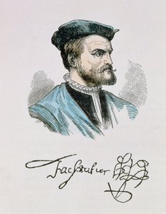 Jacques Cartier (1491-1557) illustratie uit Volume IV van 