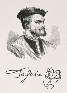 Jacques Cartier (1491-1557) illustratie uit Volume IV van 