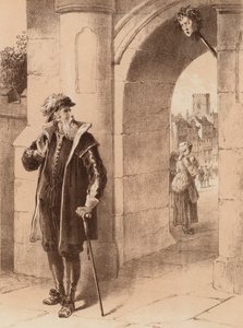 James Bird, "Zijn Vader liep op een dag voorbij, en bekeek het gezicht van zijn Zoon" door English School