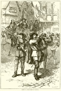 James II uitgeroepen in Boston door English School
