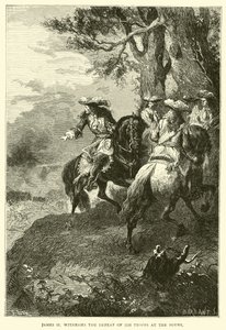 Jacob II ziet de nederlaag van zijn troepen bij de Boyne door English School