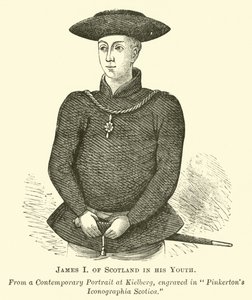 Jacob I van Schotland in zijn jeugd door English School