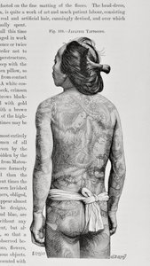 Getatoeëerde Japanse man door English School
