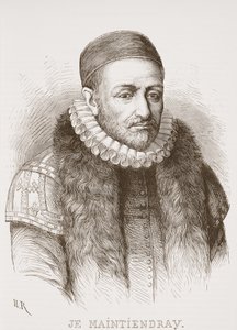 Je Maintiendray, illustratie uit De Geschiedenis van het Protestantisme door James Aitken Wylie, 1878 door English School