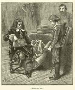 Jean Baptiste Colbert als jongen, "Dit vind ik het leukst" (gravure)