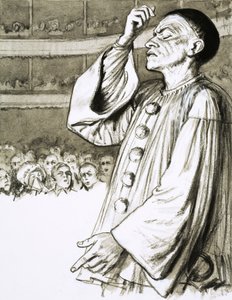Jean Gaspard Deburau, ook bekend als de clown Pierrot door English School