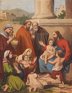 Jezus Christus zegent de kleine kinderen door English School