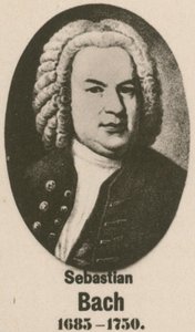 Johann Sebastian Bach (gravure) door English School