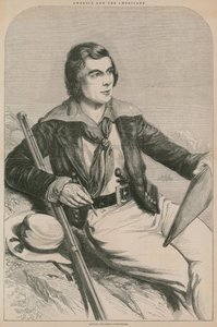 John Banvard, de Amerikaanse reiziger (gravure) door English School