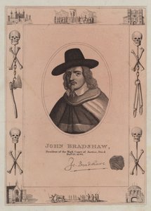 John Bradshaw, President van het Hooggerechtshof, stierf op 22 november 1695 door English School