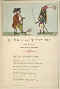 John Bull en Bonaparte door English School