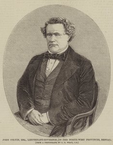 John Colvin, Esquire, Luitenant-Gouverneur van de Noordwestelijke Provincies, Bengalen door English School
