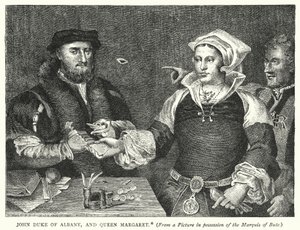 John Hertog van Albany, en Koningin Margaret door English School