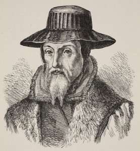 John Foxe, illustratie uit De Kerk van Engeland: Een Geschiedenis voor het Volk door H.D.M. Spence-Jones door English School