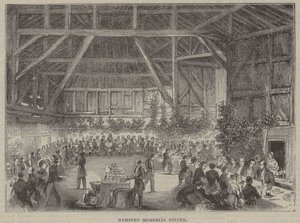 John Hampden Herdenkingsdiner, gehouden in verband met de oprichting van een monument voor hem door English School