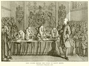 John Wilkes voor het Hof van Koningsbank