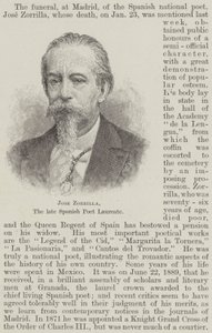 Jose Zorrilla, de overleden Spaanse Dichter Laureaat