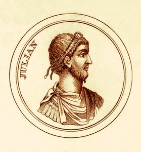Julianus, illustratie uit Het Universele Historische Woordenboek door George Crabb, gepubliceerd 1825 door English School