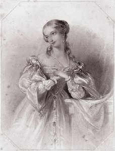Juliette (Romeo en Julia) in Galerie des femmes de Shakespeare, circa 1838
