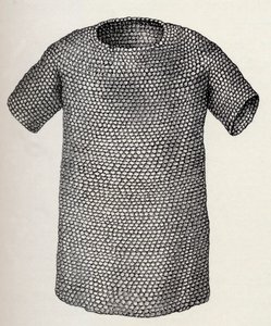 Jutish of Deense maliënkolder daterend van vóór 450 AD, uit A Short History of the English People door J. R. Green, gepubliceerd in 1893 door English School