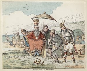 Koning Knoet en zijn hovelingen