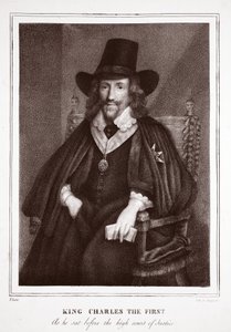 Koning Karel de Eerste, zoals hij zat voor het hooggerechtshof, toegeschreven aan P. Sudre, gegraveerd door de Langlume door English School