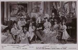 Koning Edward VII en zijn familie door English School