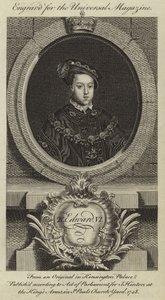 Koning Edward VI door English School