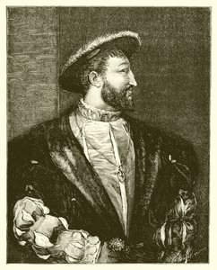 Koning Frans I, naar Titian door English School