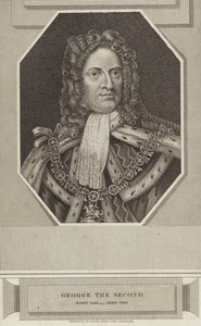 Koning George II van Groot-Brittannië en Ierland door English School