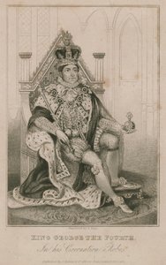 Koning George IV in zijn Kroningsgewaden