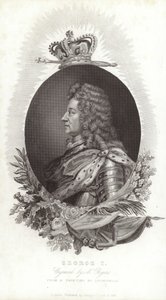 Koning George I van Groot-Brittannië en Ierland door English School