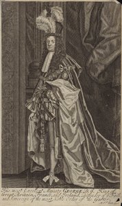 Koning George I van Groot-Brittannië en Ierland door English School