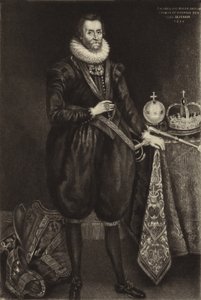Koning James I door English School