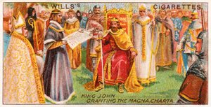 Koning Jan verleent de Magna Charta door English School